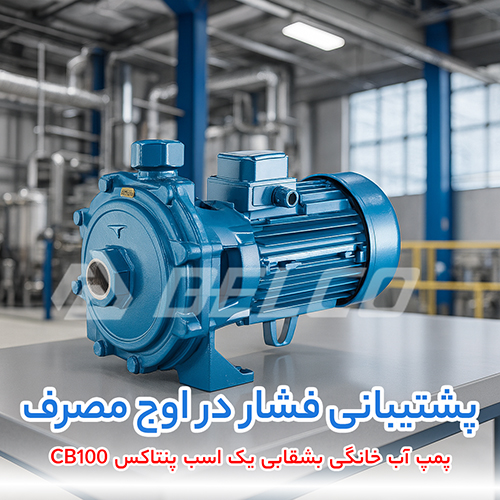پمپ آب خانگی بشقابی یک اسب پنتاکس CB100